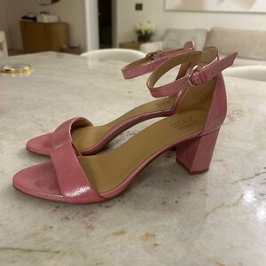 Naturalizer Pink Block Heel Sandals